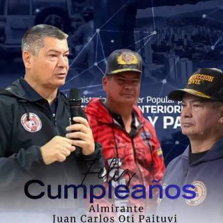 ¡Feliz Cumpleaños al Almirante Juan Carlos Oti Paituvi! 🎂

Desde la Dirección General Nacional de Bomberos, nos unimos al júbilo que embarga a la gran familia del Sistema Nacional de Gestión de Riesgo, con motivo del aniversario natal de nuestro Viceministro para la Gestión de Riesgo y Protección Civil, Alm. Juan Carlos Oti Paituvi.

Reconocemos su invaluable liderazgo, compromiso y entrega patriótica en la consolidación de las políticas de seguridad ciudadana y prevención integral en favor del pueblo venezolano.

¡Le deseamos salud, vida y sabiduría para continuar fortaleciendo nuestro sistema con disciplina y abnegación!

¡Disciplina y Abnegación! 🚒🇻🇪

#BomberosVenezuela #GestiónDeRiesgo #ProtecciónCivil #PazYSeguridad #Efemérides