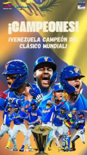 ¡CAMPEONES DEL MUNDO! 🏆🇻🇪

Con inmenso orgullo y el corazón lleno de patriotismo, celebramos junto a todo nuestro pueblo la histórica victoria de la Selección Venezolana de Béisbol en el Clásico Mundial. ⚾️💥

Cada hit, cada jugada, cada ponche... una demostración de garra, talento y unidad que nos inspira a todos.

Estos guerreros de la pelota son el reflejo de la fuerza y la pasión que define a nuestro país.

Desde la Dirección General Nacional de Bomberos, extendemos nuestras más sinceras felicitaciones a cada uno de los jugadores, cuerpo técnico y personal de apoyo.

¡Gracias por hacernos soñar y por regalarnos esta inmensa alegría! 🎉🇻🇪

¡Que viva Venezuela! ¡Que viva el béisbol venezolano! 🎉

#VenezuelaCampeon #ClasicoMundial #OrgulloNacional #BomberosVenezuela #TrabajoYPasión