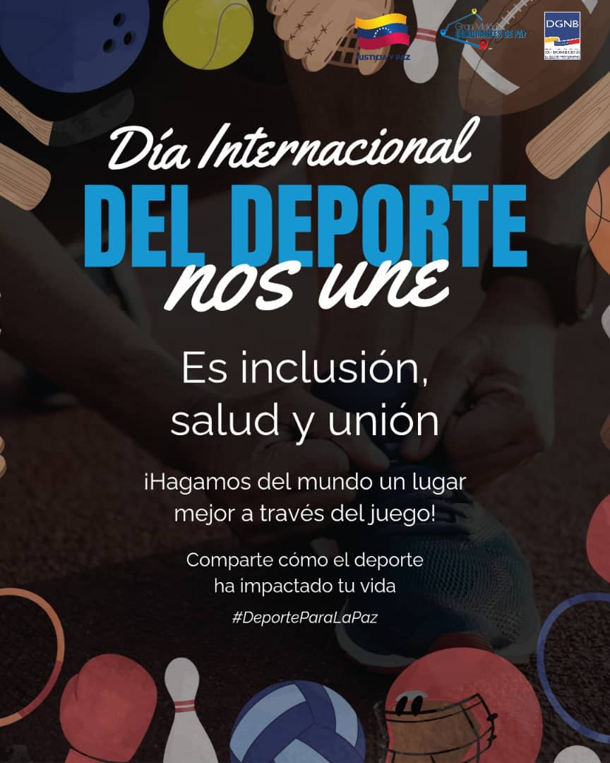 En la Dirección General Nacional de Bomberos, sabemos que la disciplina, el trabajo en equipo y la superación personal no solo se viven en la atención de emergencias, sino también en el campo deportivo.
🚒💨
Hoy celebramos el Día Internacional del Deporte para el Desarrollo y la Paz, reconociendo que la actividad física es una herramienta poderosa para fortalecer los lazos comunitarios y promover la cultura de paz en nuestra sociedad.
Un bombero entrenado no solo protege vidas, sino que también es un ejemplo de constancia y salud para su nación.
¡El deporte nos une! 🤝🏆
#DíaDelDeporte #Bomberos #PazYDesarrollo #VidaSaludable #DisciplinaBomberil